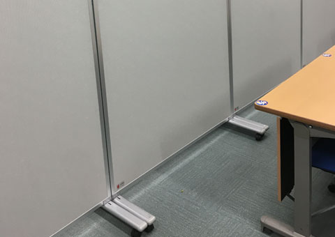 内装工事用仮囲いパーテーション